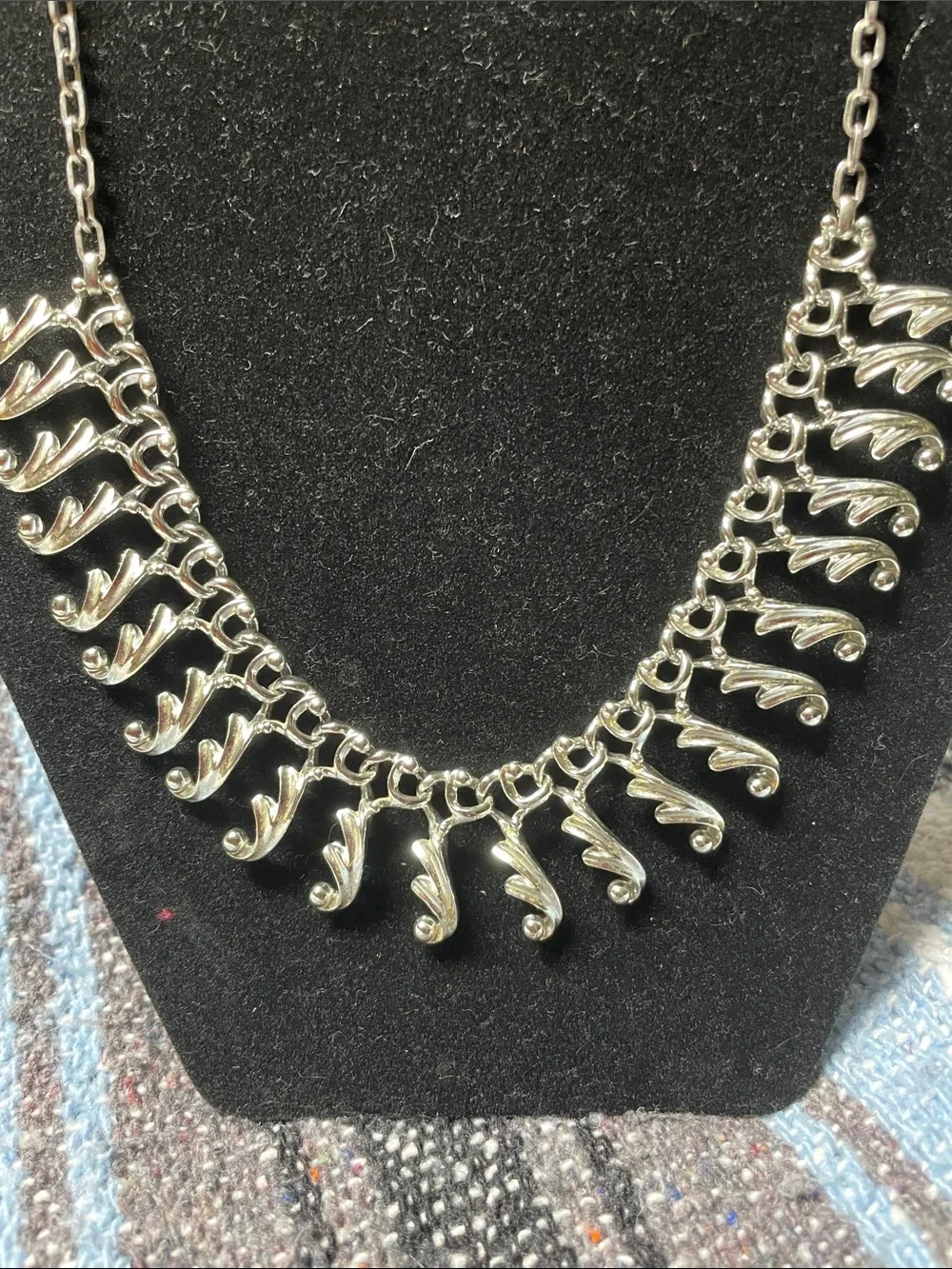 Sarah Coventry Silver-Tone Dangle Statement Necklace
